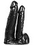 Dildorama - Double gode 20,3 et 22,8 cm (8+9 inch) noir