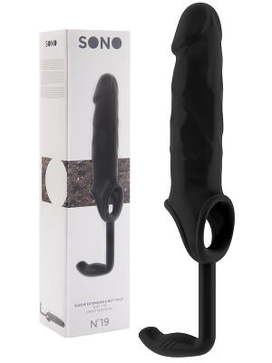 Extension de pnis et plug anal noir - SONO No.19