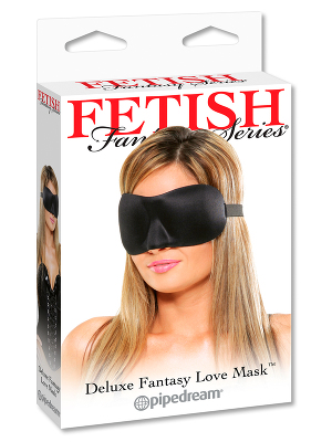 Masque de luxe noir Deluxe Fantasy Love Mask - Fetish Fantasy