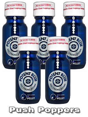 Poppers Potent Blue 22 ml - pack de 5