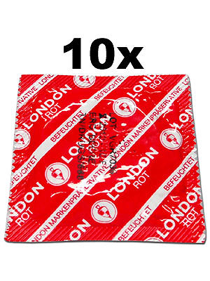 Preservatifs London Rouge got fraise x 10