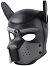 Puppy Play Mask - Noir / gris