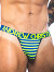 String Almost Naked Electric Stripe - Navy