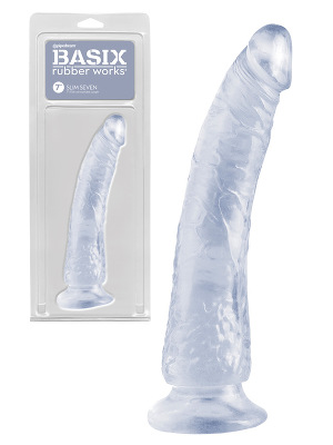 Basix - Gode Slim 7" - Transparent