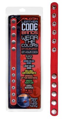 Falcon Leather Code Band - Rouge - Fisting