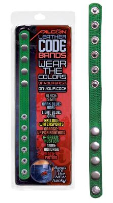 Falcon Leather Code Band - Vert - Gigolo