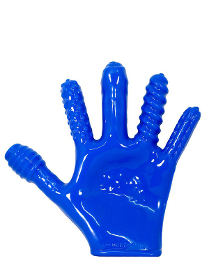 Gant de masturbation bleu Finger-Fuck - Oxballs