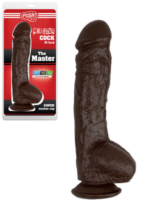 Gode marron The Master 25,5 cm - Push Monster Cock