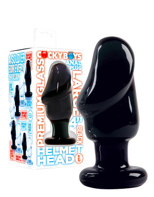 Helmet Head Large plug anal noir - Cocky Boys