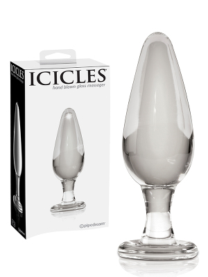 Icicles No. 26 - Plug de massage anal en verre souffl