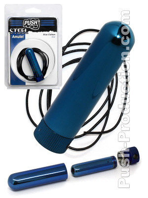 Inhalateur de poppers bleu - Push Steel Amulet