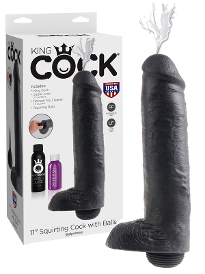 King Cock Squirting - Gode jaculateur 11 inch noir
