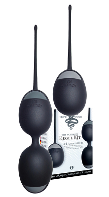Kit d'exercice Kegel noir en silicone