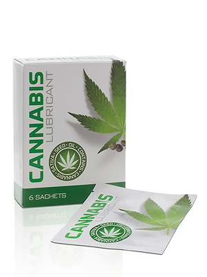 Lubrifiant  base d'eau - Cannabis 6 x 4 ml