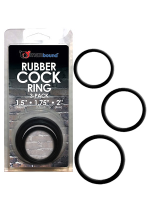 Manbound Rubber Cockring 3 Pack