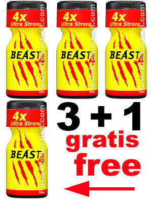 Poppers Beast Ultra Strong small 3+1 gratuit