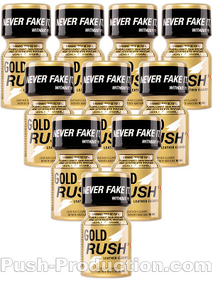 Poppers Gold Rush 10 ml - pack de 10