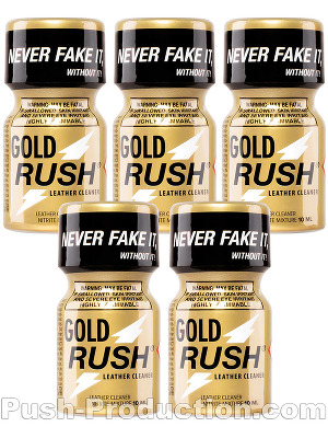 Poppers Gold Rush 10 ml - pack de 5