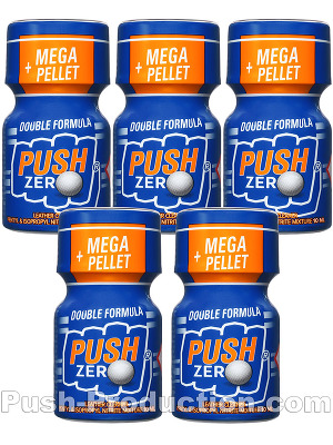 Poppers Push Zero 9 ml - pack de 5