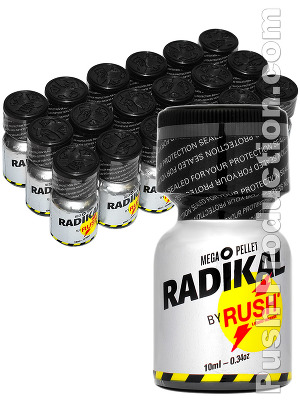 Poppers Radikal Rush 10 ml - pack de 18