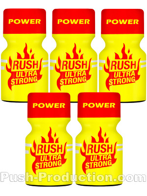 Poppers Rush Ultra Strong 10 ml - pack de 5