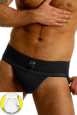 PriapeWear - Jock Strap with Cockring - noir