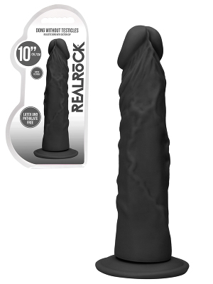 RealRock - Dildo 10 inch sans Testicules - Noir