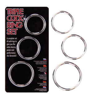 Triple Cock Ring Set