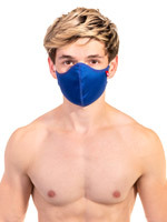 Barcode Berlin - Masque en tissu avec filtre - Bleu