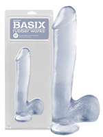 Basix 10 Dong with Suction Cup Clear