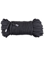 Black Bondage Cotton Rope - Corde de 20m