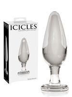 Icicles No. 26 - Plug de massage anal en verre soufflé