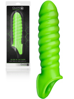 Ouch! Glow in the Dark - Penis Sleeve Swirl Stretchy