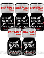 Poppers Super Rush Black Label 10 ml - pack de 5