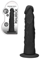 RealRock - Dildo 8 inch sans Testicules - Noir