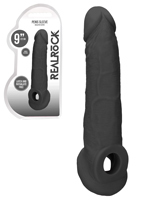 RealRock - Penis Sleeve 9 inch - Noir